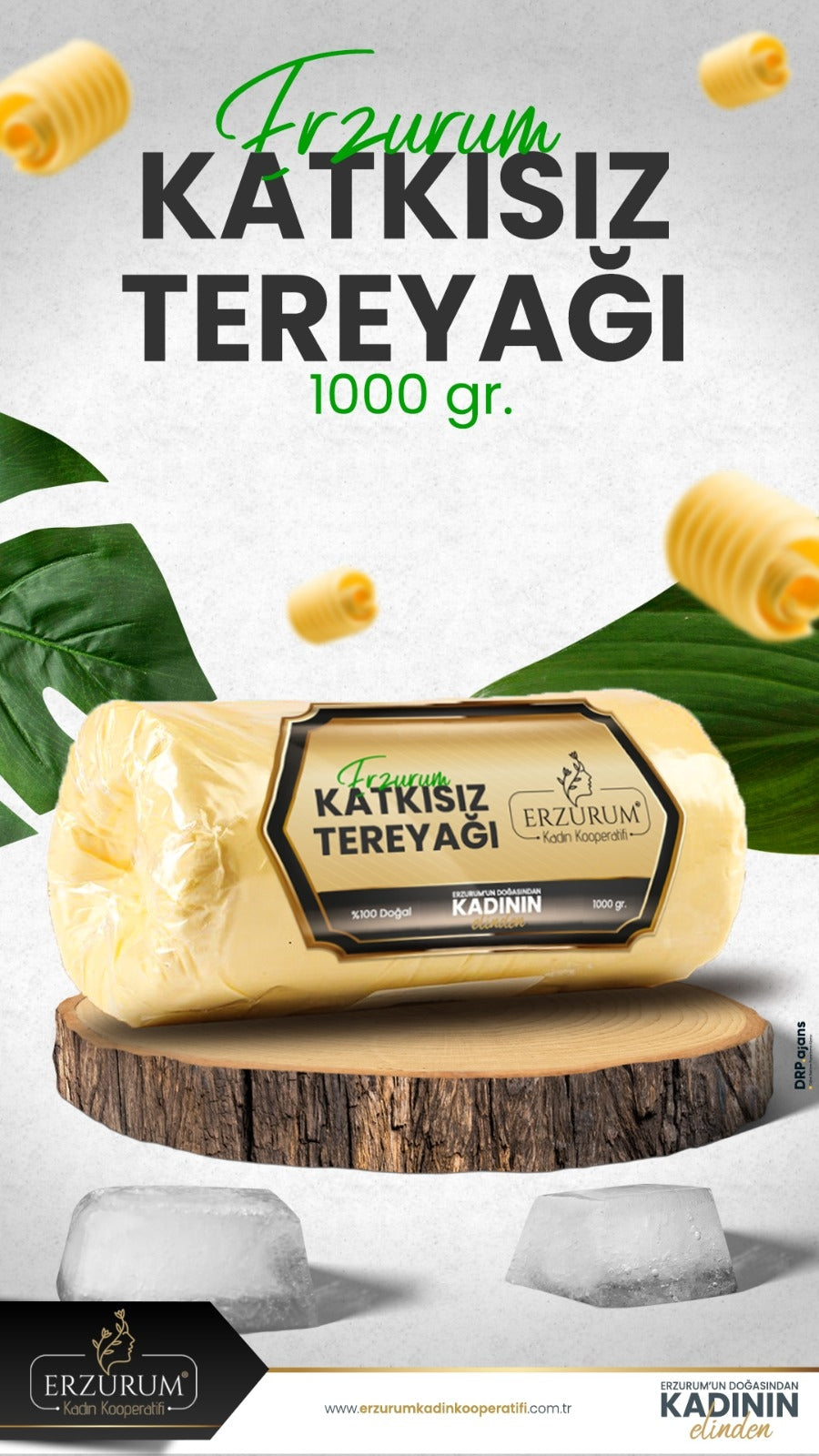 ERZURUM KADIN KOOPERATİFİ HAKİKİ - DOĞAL - KATKISIZ TEREYAĞI 1000 GR