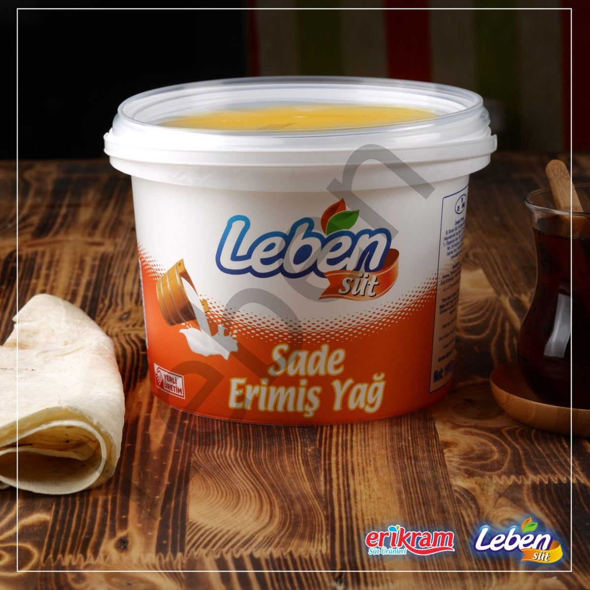 Leben 2 kg Eritilmiş Sade Tereyağı (Net 1910 gr )