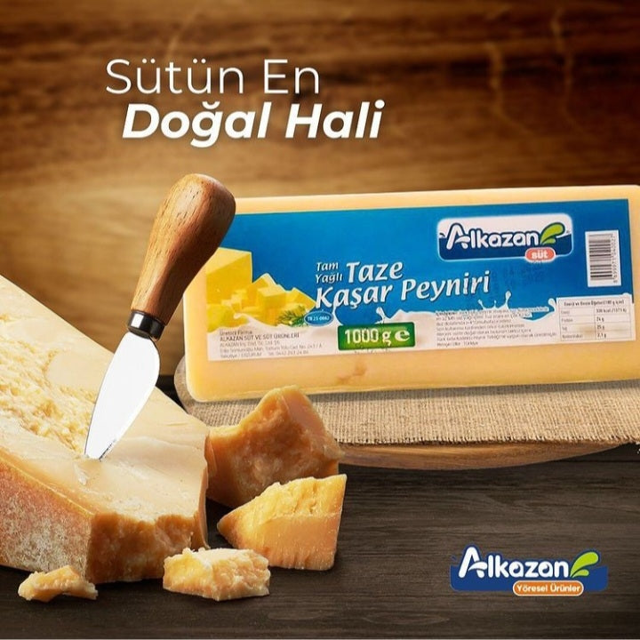 Tam Yağlı Taze Kaşar Peyniri 1 Kg