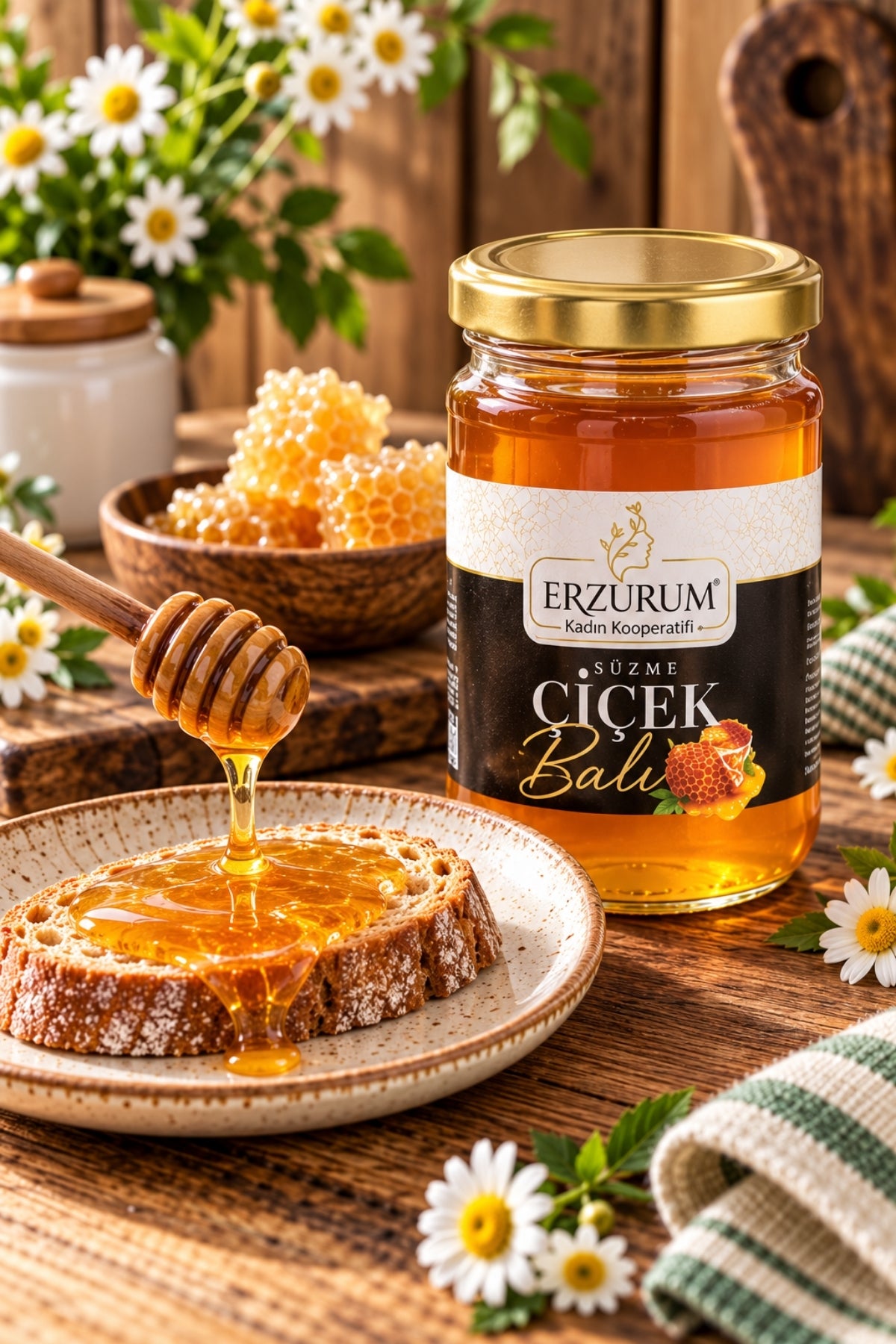 ERZURUM KADIN KOOPERATİFİ SÜZME ÇİÇEK BALI 850 GR