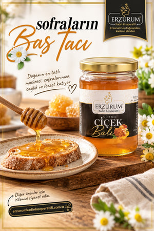 ERZURUM KADIN KOOPERATİFİ SÜZME ÇİÇEK BALI 850 GR