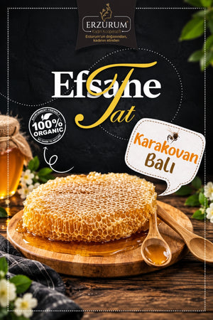 ERZURUM KADIN KOOPERATİFİ KARAKOVAN PETEK BAL 1 KG